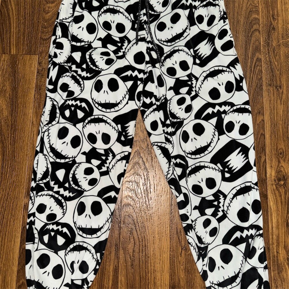 Disney Nightmare Before Christmas Lounge Pants Womens M Jack Skellington